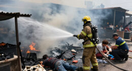 Massive Fire At Austin Country Flea Mart Confined, 2 People Treated For Minor Injuries - FOX 7 Austin