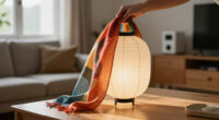 She Draped A Scarf Over IKEA’s Paper Lantern, And It Looks Custom