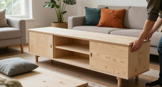 They Made A Blank-Box Living Room Look Custom Without Hiring A Carpenter