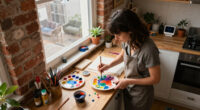This 500-Square-Foot Studio Doubles As An Artist's Home And Workspace