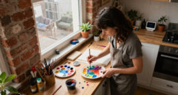 This 500-Square-Foot Studio Doubles As An Artist's Home And Workspace