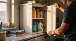 A Laundry Room Was An Eyesore Until IKEA Cabinets Gave It An Organized Redo