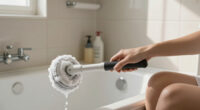 I Have A Leg Injury, And This Extendable Spin Scrubber Has Been A Lifesaver