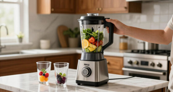 Ninja Fit Compact Personal Blender, 700W, (2) 16Oz Cups, QB3001SS | 700-Watt Base Blends Smoothies, Shakes & Frozen Drinks. (2) 16-Oz To-go