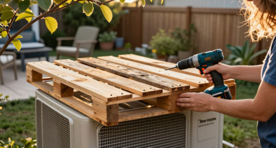 Ditch Store Bought: DIYer Uses Old Wood Pallets To Cover Up An Unsightly AC Unit