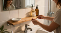 DIYer Finds The Easiest Hack For Extra Countertop Storage In Small Bathrooms
