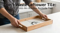 Don't Waste Leftover Tile: Turn It Into An Adorable Bedside Tray