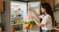 Need More Kitchen Space? YIWANFW Fridge Shelf And Fruit Basket Includes 2 Hooks For $14