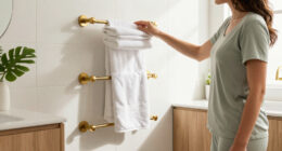Scrap Bulky Shelves: Store Towels With This Modern-Style Alternative